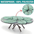 Table Pad Protector, Plaid Pattern Printed on Fitted Tablecloths, for Outdoor Travel Picnics BBQs Beach Parties, Fits for 52" x 70" Oval Tables - Image 2