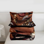 Erosebridal Black Woman Comforter Set African American King Bedding Set for Teens Adult Afro Black Female Duvet Insert Glitter Artwork Magical Bed Set Room Decor (1 Comforter, 2 Pillowcases) - Image 7