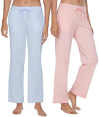 U2SKIIN 2 Pack Pajama Pants for Women Soft, Cotton Comfortable Womens Lounge Lightweight Sleep Pj Bottoms by U2SKIIN