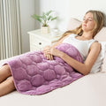 Wemore Weighted Lap Blanket 7lbs, 24"x29" Small Travel Blankets for Adults by WemoreDirect