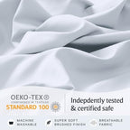 King Size Sheets Set, Cooling & Soft Deep Pocket Bed Sheets, 4PC - Image 5