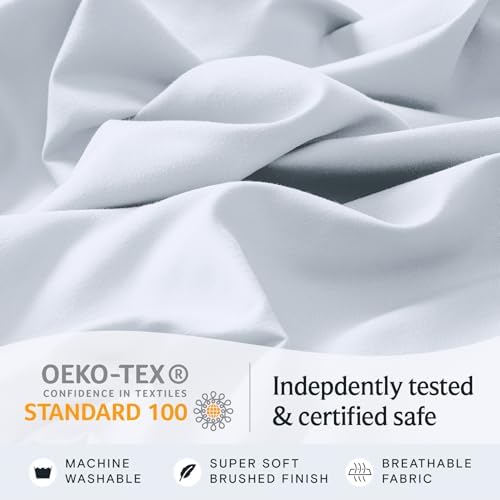 King Size Sheets Set, Cooling & Soft Deep Pocket Bed Sheets, 4PC - Image 5