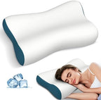 Cervical Neck Pillow - Contour Memory Foam Pillows for Deep Sleep Ergonomic Pillow Cooling Bed Pillow for Neck Support Pillow for Sleepers by Polovo