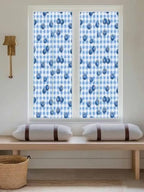 Window Privacy Film Frosted, Blue Blueberry Reusable Static Cling Window Tints, Checkered Fruits Farmhouse Art Heat Control Windows Films for Offices, Balcony, 29.5 x 118 Inches - Image 5
