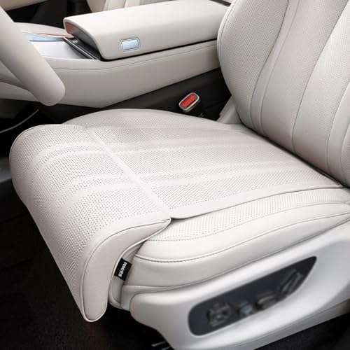 Car Seat Extender Cushion for Volvo XC60 2010-2025, C-Shape Curve Leg Support Pad, Long Travel Relieve Leg Fatigue,BeigeWhite by Unknown