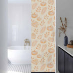 Window Privacy Film Frosted, Orange Pumpkins Fall Reusable Static Cling Window Tints, Thanksgiving Tropical Palm Rustic Heat Control Windows Films for Offices, Balcony, 29.5 x 118 Inches - Image 3
