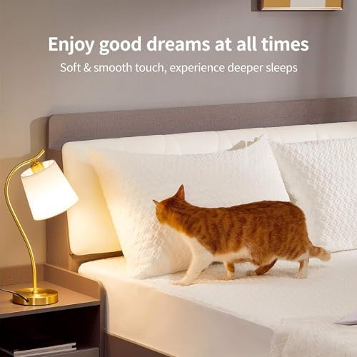 CoolShields Waterproof Pillow Protector, King Pillow Cases, 4 Pack - Image 6