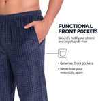 DOCKERS Fleece Pajama Pants for Men, 2 Pack Lounge Sleepwear with Pockets - Image 3
