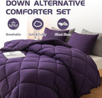 Decroom Lightweight 3 Pieces Comforter Set Cal-King Quilted Duvet Insert - Image 3