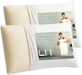 ORGANIC TEXTILES 100% Talalay Latex Bed Pillow with GOTS Certified Organic Cotton Cover (Queen Size - Soft) - Pack of 2 by OrganicTextiles