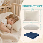 Kids Pillow with Pillowcase - 16x22 Organic Pillow Filled with Kapok - Image 7
