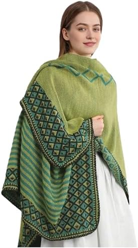 Lacavocor Women's Shawl Wrap Poncho Cape Cardigan Open Front - Image 4