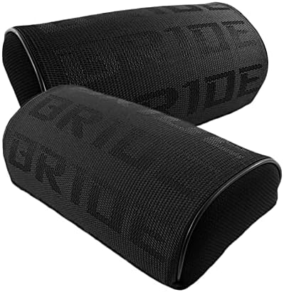 W-POWER Q1-TECH, 2PCS JDM Bride Recaro Racing Gradation for Car Seat Neck Rest Headrest Pillow Fabric Bucket seat Material (Bride/Black) - Image 5