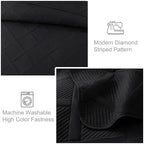 Exclusivo Mezcla 3-Piece Soft Quilt King Size Bedding Set, Black - Image 5