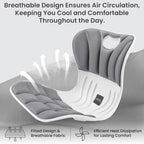 Lumbar Support Cushion – Grey, Large, Office, Chairs & Car Seats - Image 4
