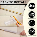 Yaocom 2strip 32" Vinyl U Shape Door Bottom Seal Slide on Door Sweep, Clear - Image 5