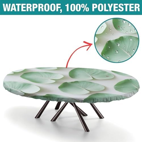 Padded Tablecloth, Plaid Pattern Printed on Oval Elastic Tablecloth, for Business & Events Birthday Parties, Fits for 42" x 60" Oval Tables - Image 2