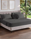 Flex Top Split Head King 6 Piece Sheet Set - Soft & Cooling - Charcoal by CGKUnlimited