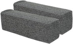 2 Pack Couch Arm Rest Pillow, 6''x6''x20'' Linen Cover, High Density Foam Armrest Cushion, Removable & Washable Elbow Support for Sofa, Bed, and Armchair (Dark Grey) by MMuteTouch