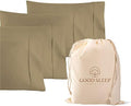 1000 TC Taupe King Pillowcases Set of 4 100% Egyptian Cotton Pillow Cases by GoodSleepBedding