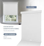 Boolegon Blackout Roller Shades for Windows, Pure White, 25" W x 48" H - Image 4