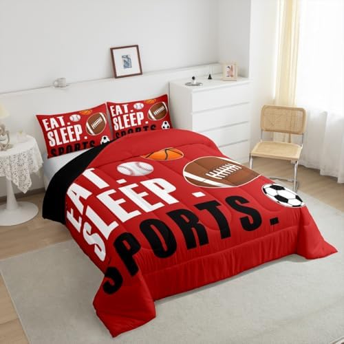 Feelyou Sports Comforter Set Twin Size for Kids Boys Girls - Image 2
