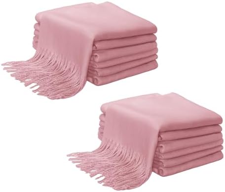 12Pcs Shawls Bulk Pashmina Wraps for Wedding Shawls and Wraps for Guests by Upriver