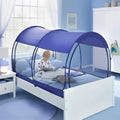 Alvantor® Mosquito Net Bed Canopy Bed Tents Dream Tents Privacy Space Full Size Sleeping Tents Indoor Pop Up Portable Frame Breathable Cottage Navy (Mattress Not Included) by Alvantor