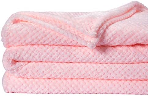 Fuzzy Throw Blanket, Plush Fleece Blankets for Adults, Toddler, Boys and Girls, Warm Soft Blankets and Throws for Bed, Couch, Sofa, Travel and Outdoor, Camping (Queen(80"x90"), XXL-Baby Pink) - Image 2