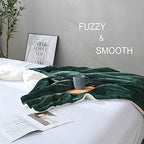 NANPIPER Flannel Blanket Reversible Sherpa Throw Blanket Super Soft Plush Warm Fleece Microfiber for Home/Outdoor/Travel (50"x60",Olive Green) - Image 6