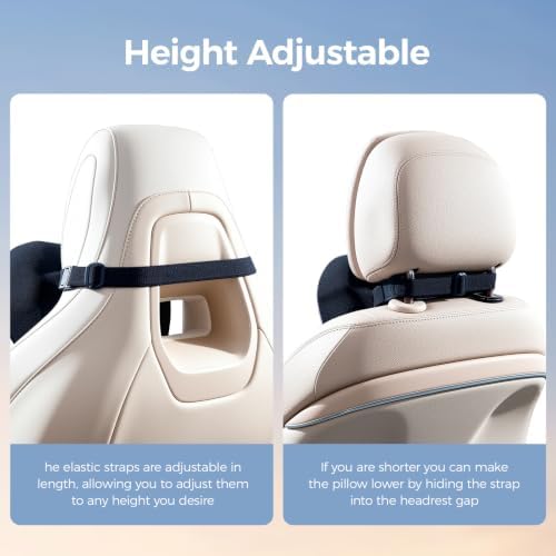 BABUR Car Neck Pillow Ergonomic 100% Memory Foam Headrest for Driving Seat - Image 6