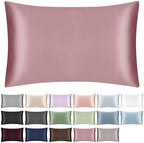 100% Mulberry Silk Pillowcase, Dusty Rose, Standard 20x26 by SILKTALE