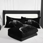 Nttopship Sea Turtle Comforter Set Queen Size, Animal Black Turtle Sea Soft 3 Pcs,Sea Turtle Bedding Set for Kids,Black Night Turtle Themewith 1 Comforter and 2 Pillowcases - Image 3