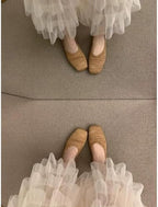 Elegant Bohemian Crochet Mules for Women, Breathable Hollow-Out Woven Knit Flats, Pointed Toe Summer Beach Sandals, Lightweight Slip-on Loafers for Travel & Daily Wear - Image 6