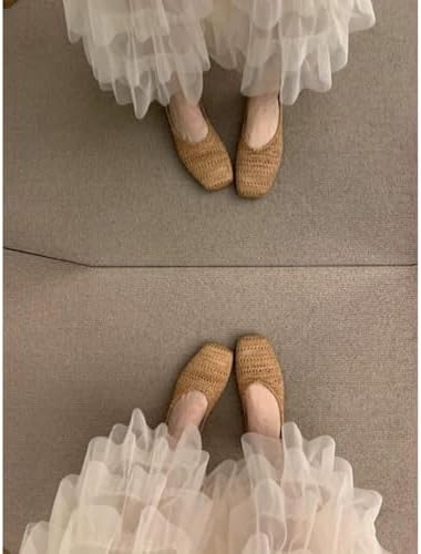Elegant Bohemian Crochet Mules for Women, Breathable Hollow-Out Woven Knit Flats, Pointed Toe Summer Beach Sandals, Lightweight Slip-on Loafers for Travel & Daily Wear - Image 6