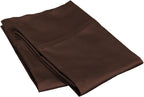 100% Pima Cotton Pillowcases – 800 Series, Ultra Soft & Cooling, Euro 26"x26", Set of 2 – Chocolate, Hotel Luxury Quality, Envelope Closure, Skin & Hair Friendly by Unknown