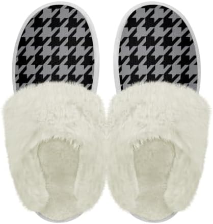 Cotton Slippers With Fluffy Edges House Slippers - Image 4