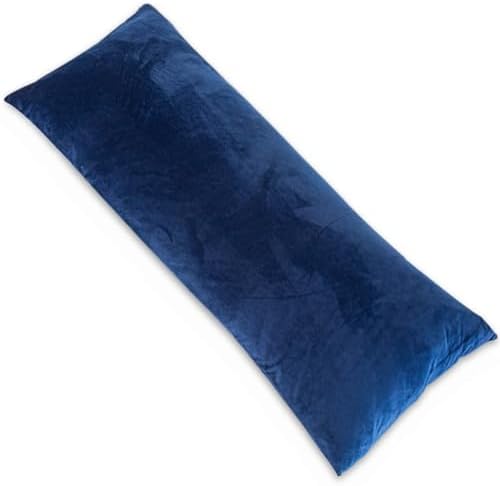1 MIDDLE ONE Body Pillow, Memory Foam Body Pillows for Adults Sleeping, Long Pillow for Bed, Big Large Firm Full Body Pillow for Side Sleeper, 20x54 Inch, Navy Blue by 1MIDDLEONE