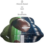 Football and Grass Car Neck Pillows 2 Pack Removable Ergonomic Cervical Support Pillow Fashion Cozy Bone Shaped Pillows Soft Car Headrest Pillow for Office Airplane Most Car - Image 4