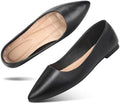 KUNWFNIX Women's Ballet Flats Foldable Classic Crown Rhinestone Slip On Bowknot PU Leather Faux Suede Pointed Toe Comfort Flat Casual Dress Shoes by KUNWFNIX