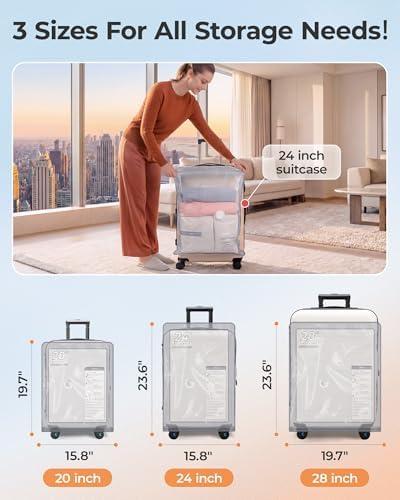 BAGSMART Vacuum Seal Storage Bags for Clothing Travel, 12 Pack Travel Essentials Bundle includes Laundry Bag & Waterproof Shoe Bag & TSA Approved Toiletry Bag, Hand Pump Included - Image 3