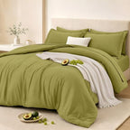 FUANNA King Comforter Set 7 Pieces, Luxury Bed in a Bag Soft Bedding Sets by FUANNA