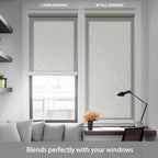 Boolegon Light Filtering Roller Shades for Windows,Light Beige,33"W x 72"H - Image 2