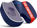 CushZone Memory Foam Seat Cushion for Office Car & Wheelchair, Blue by CushZone