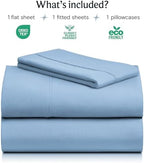 Twin XL Sheets Set, Cooling & Soft Deep Pocket Bed Sheets, 3PC - Image 2