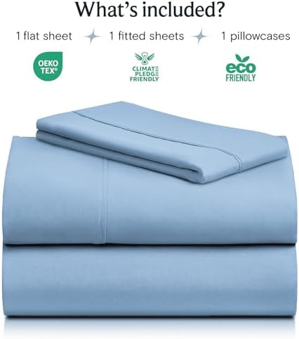 Twin XL Sheets Set, Cooling & Soft Deep Pocket Bed Sheets, 3PC - Image 2