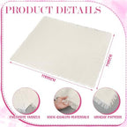 Beeveer Picnic Kit Fit for 8 People 71 x 118'' Extra Large Outdoor Picnic Blanket with Rose Red Table Runner Napkins Pink Floor Pillows Cushions for Wedding Birthday Baby Shower Backyard Decor - Image 5