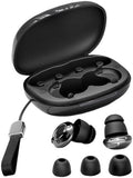 Noise Cancelling Ear Plugs for Sleeping, 48 Db, Soft Silicone Sleep Earplugs, Reusable Noise Reduction Earplugs for Travel, Studying, Concerts, for Side Sleepers, Black by Chewtoyo