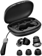 Noise Cancelling Ear Plugs for Sleeping, 48 Db, Soft Silicone Sleep Earplugs, Reusable Noise Reduction Earplugs for Travel, Studying, Concerts, for Side Sleepers, Black by Chewtoyo