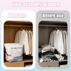 3 Sets Cube Compression Space Saver Bags, No-Pump 3D Vacuum Storage Bags - Image 6